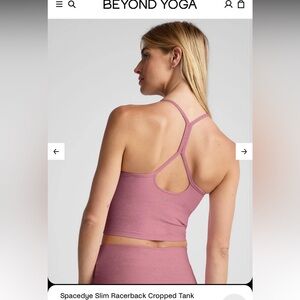 Beyond Yoga Dusty Rose Strappy Top